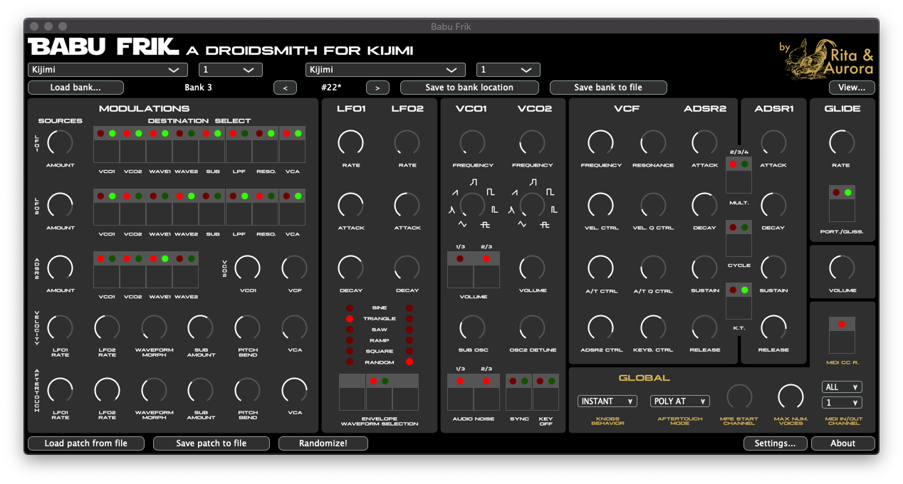 DDRM control panel